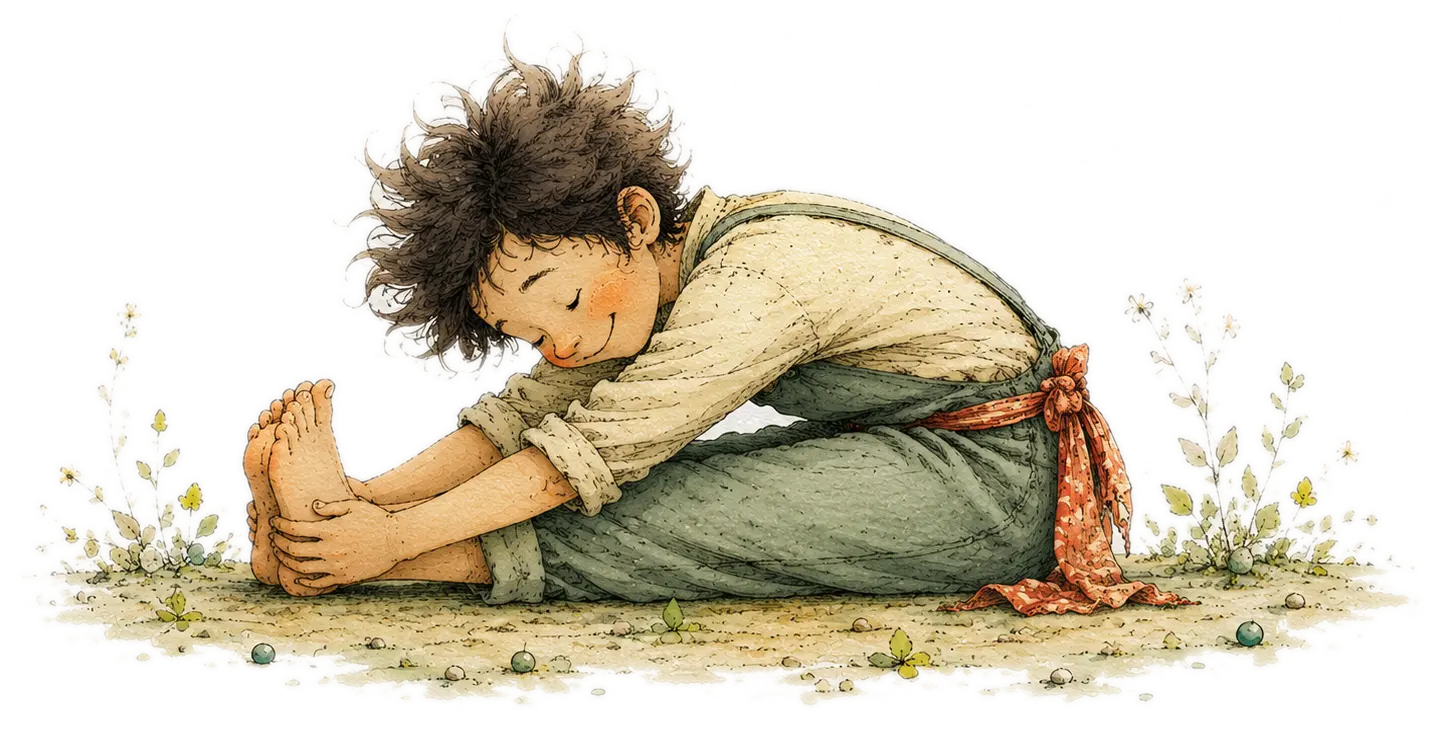Berri in Paschimottanasana