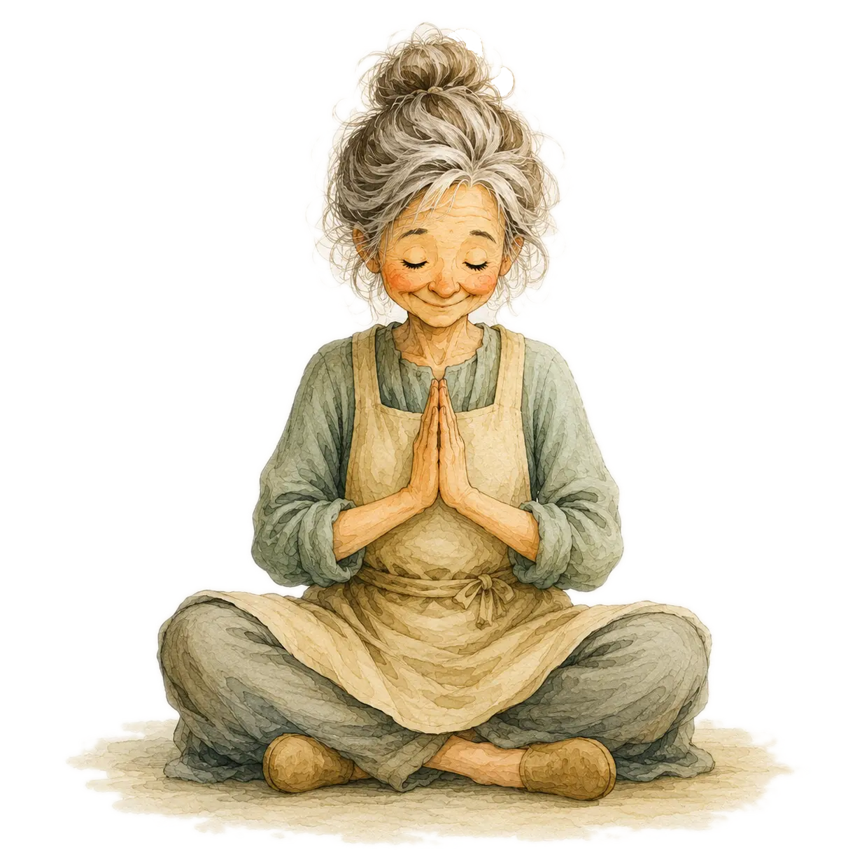 Elli in Sukhasana