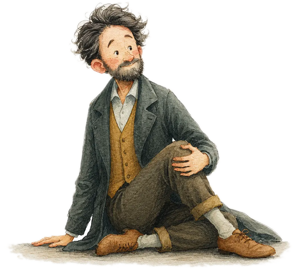 Professor im Ardha Matsyendrasana